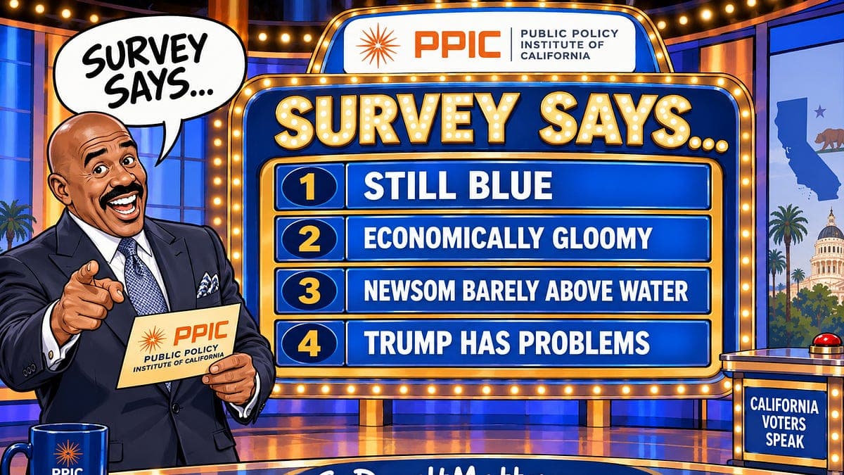 PPIC Numbers Largely Remind Us California Is A Deep Blue State