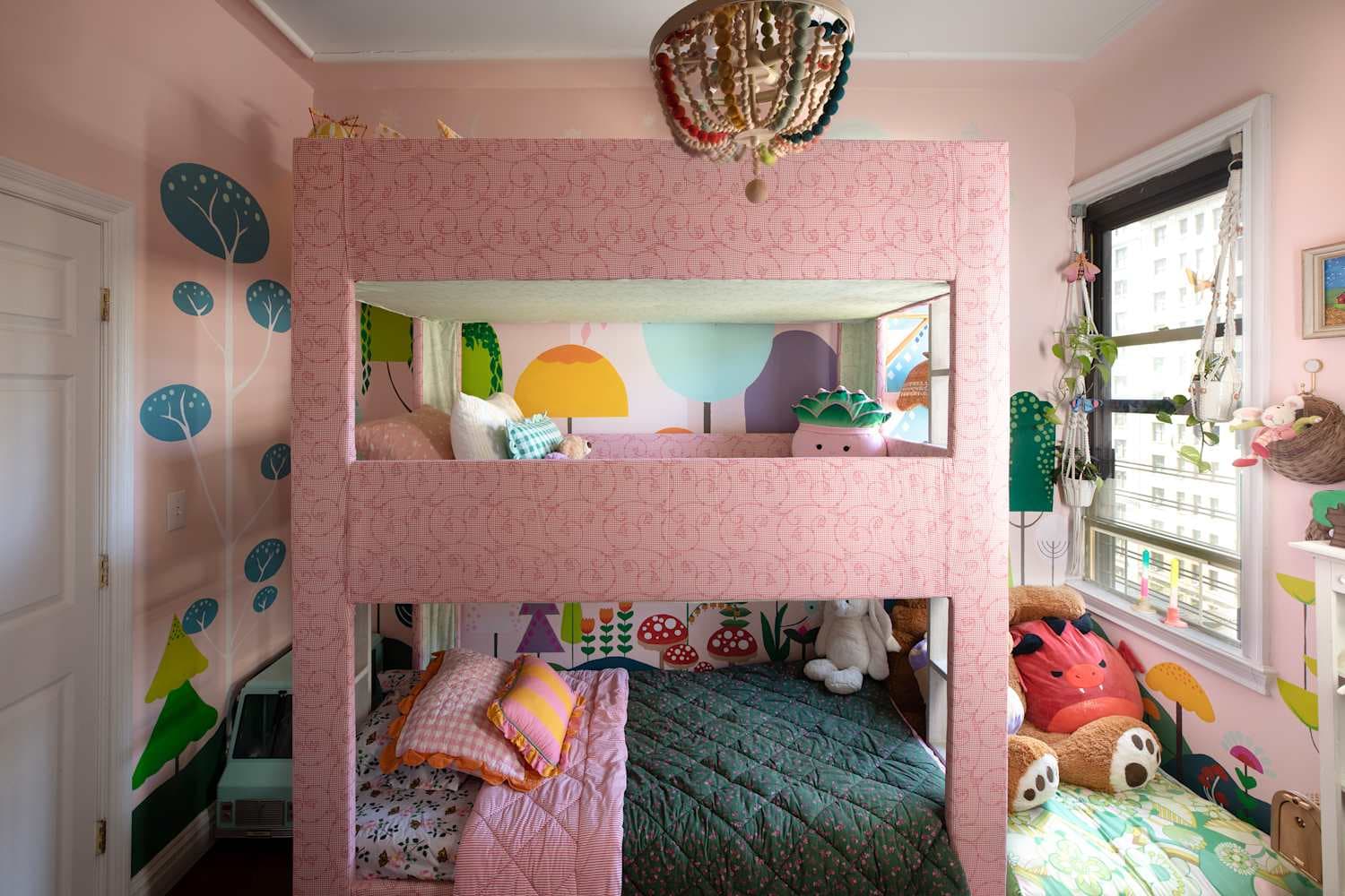 Free Paint and a Triple Bunk Bed Create a Magical Bedroom