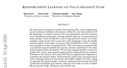 Reinforcement Learning via Value Gradient Flow