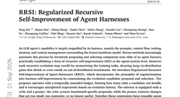 RRSI: Regularized Recursive Self-Improvement of Agent Harnesses