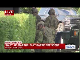 SWAT, US Marshals at barricade scene in Lexington