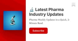 🔬 Latest pharma industry updates 👇 - by Nicolas Schmitz