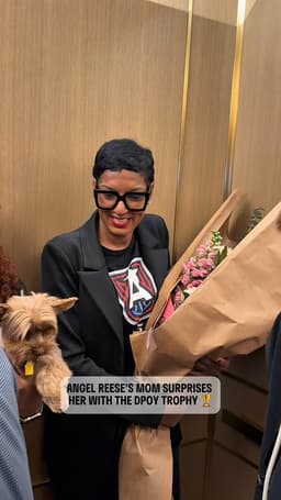 @WNBA: From one Angel to another 😇

Angel Reese’s mom does the honors of surprising her with the 2026 @Kia ...