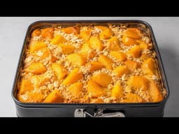 ✨ 5-Minute American Peach Cake Recipe! 🥧Hardly Anyone Knows This, Super Easy & Delicious! 