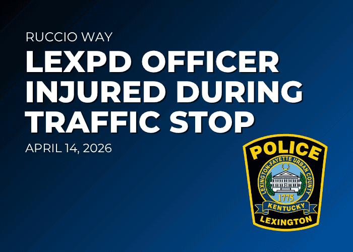 Lexington Police Officer Injured During Traffic Stop; One Arrested | City of Lexington, Kentucky