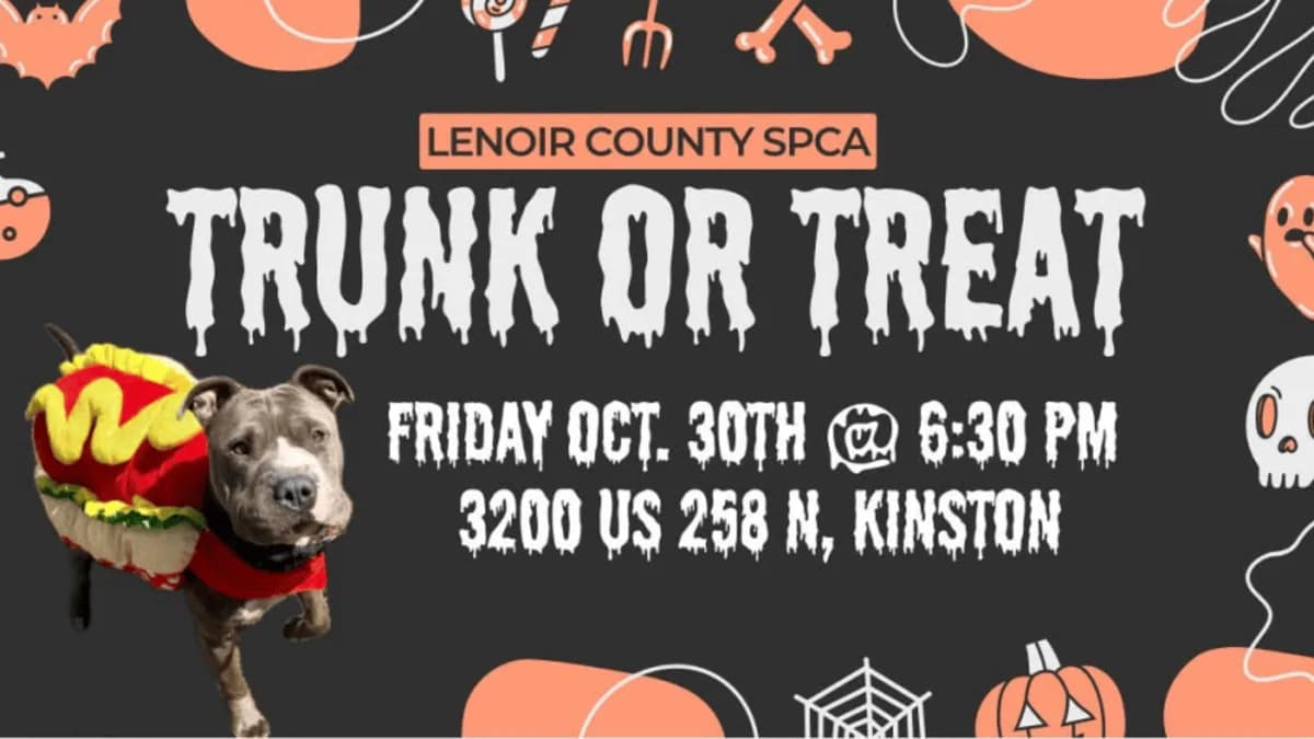 Lenoir County SPCA to host trunk or treat Oct. 30