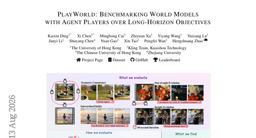 PlayWorld: Benchmarking World Models with Agent Players over Long-Horizon Objectives