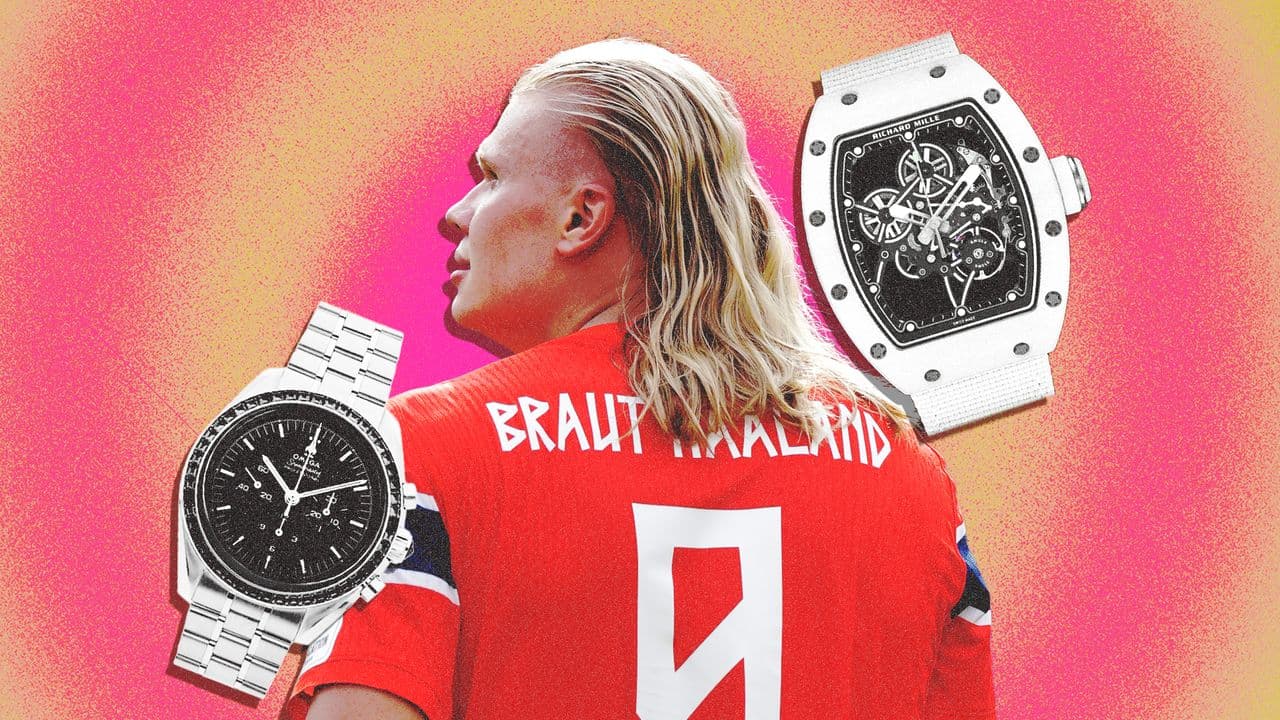 Off-duty Erling Haaland has £800k in party watches in his ...