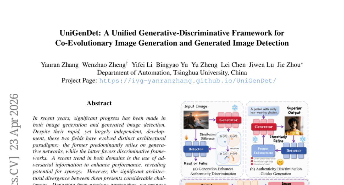 UniGenDet: A Unified Generative-Discriminative Framework for Co-Evolutionary Image Generation and Generated Image Detection