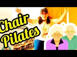 PILATES  chair exercises over 60+#exercise #adult  60+