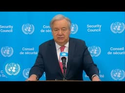 US-Israel-Iran conflict & its impact on the Middle East - UN Chief's Stakeout | United Nations