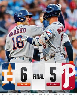 @MLB: The AL West-leading @Astros win the series opener in Philadelphia! #SeptemberBaseball https://t.co/y...