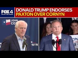 President Trump backs Ken Paxton in Senate GOP runoff