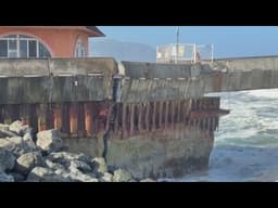 Large crack in Pacifica Pier prompts closure of pier and local cafe