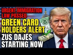 🔥 URGENT: Congress Passes New U.S. Immigration Law—Green Card Holders Must See This!