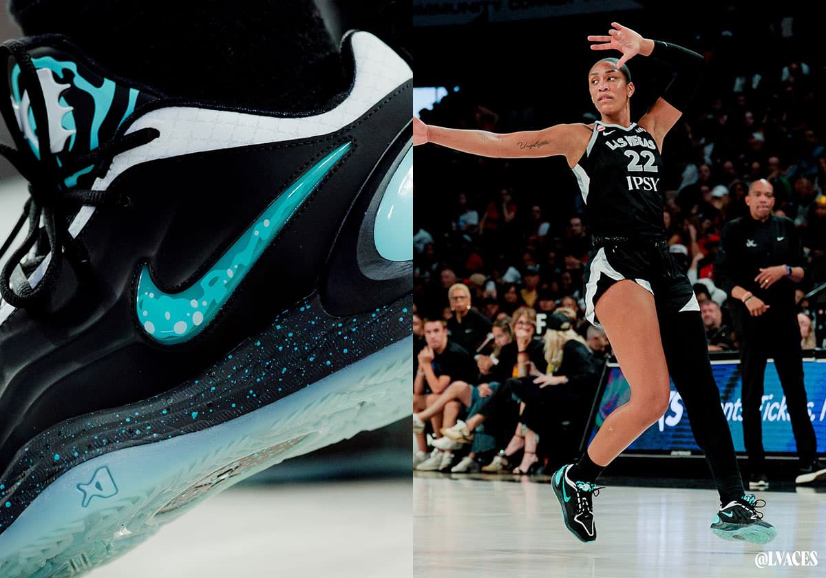 A'ja Wilson Goes Ghost With A Nike A'Two "Danny Phantom" PE
