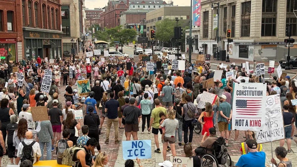 Killings rekindle anti-ICE protests, but Trump doubles down