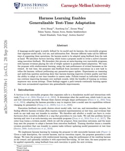 @omarsar0: Banger paper from CMU on harness learning.

(bookmark it)

Also, pay attention to this important new...