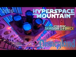 Hyperspace Mountain 2026 Disneyland Park, Anaheim, CA (4K) Star Wars Season