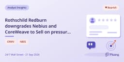 Rothschild Redburn downgrades Nebius and CoreWe... - Pluang