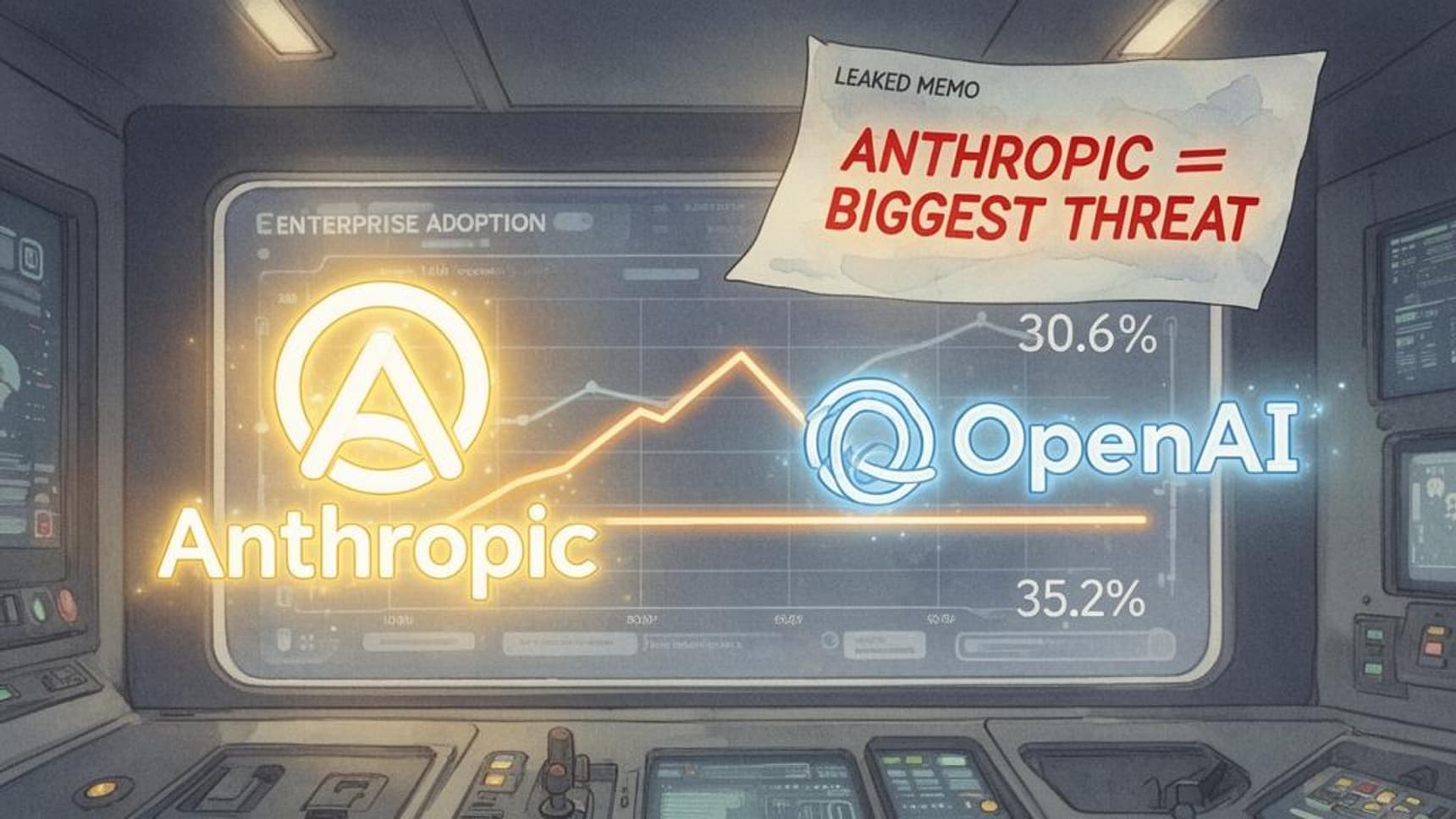Anthropic Narrows Gap with OpenAI in Enterprise AI Race, Poised to Overtake Within Months — BigGo Finance