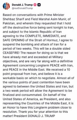 The end of the war, not the regime