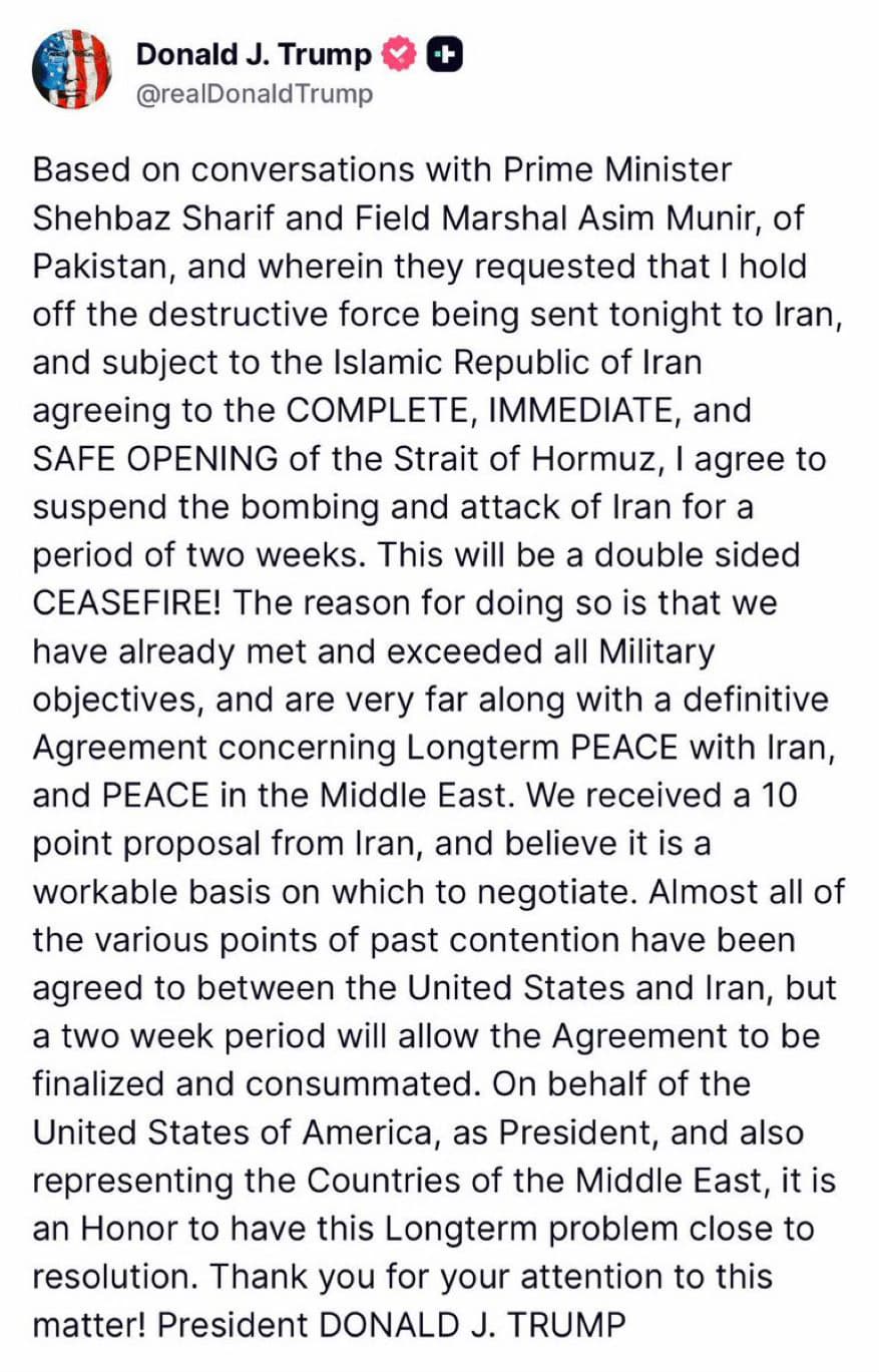 The end of the war, not the regime