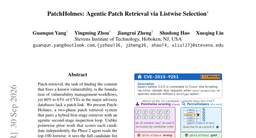 PatchHolmes: Agentic Patch Retrieval via Listwise Selection
