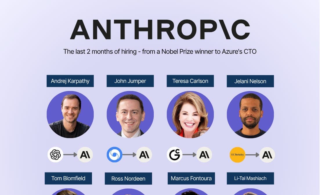 Anthropic Hiring Spree 2026: Karpathy, Jumper, Blomfield