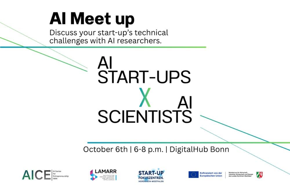 AI Meet up: AI Start-Ups x AI Scientists » Lamarr Events