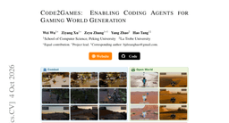 Code2Games: Enabling Coding Agents for Gaming World Generation