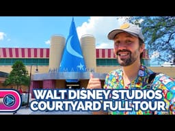 Walt Disney Studios Courtyard Full Tour | Disney's Hollywood Studios