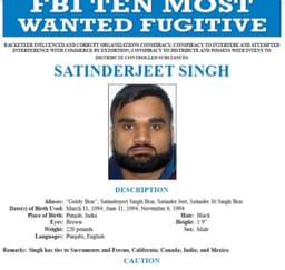 BREAKING: FBI puts Goldy Brar, accused of ordering Hardeep Singh Nijjar's assassination, on its Ten Most Wanted list with a $1 million reward