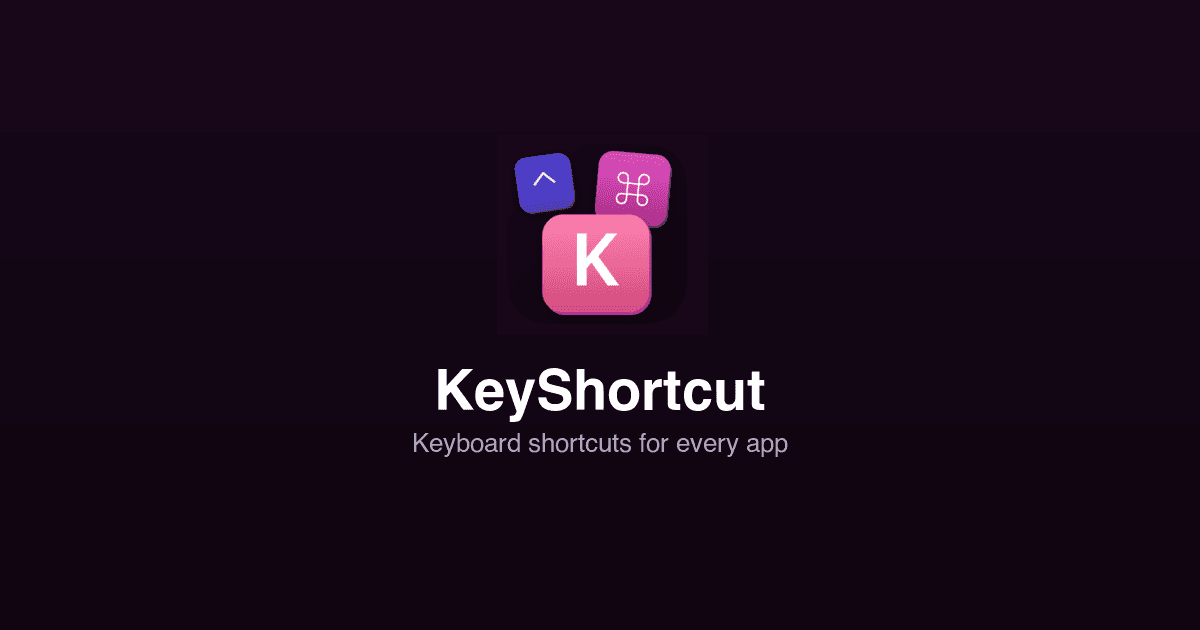 Keyboard Shortcut Comparisons — KeyShortcut