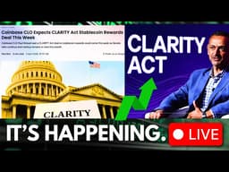 Coinbase CLO: CLARITY Act Stablecoin Deal THIS WEEK? LIVE Reaction & What It Means for Crypto