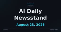 AI Daily Newsstand: August 23, 2026: Nvidia ARC-AGI-3 Score, DeepSeek Vision Model, Grok Zero-Click Flaw