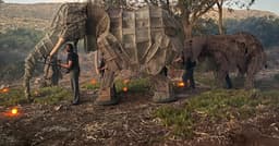 Life-size elephant puppets recreate the horror of a potential ...