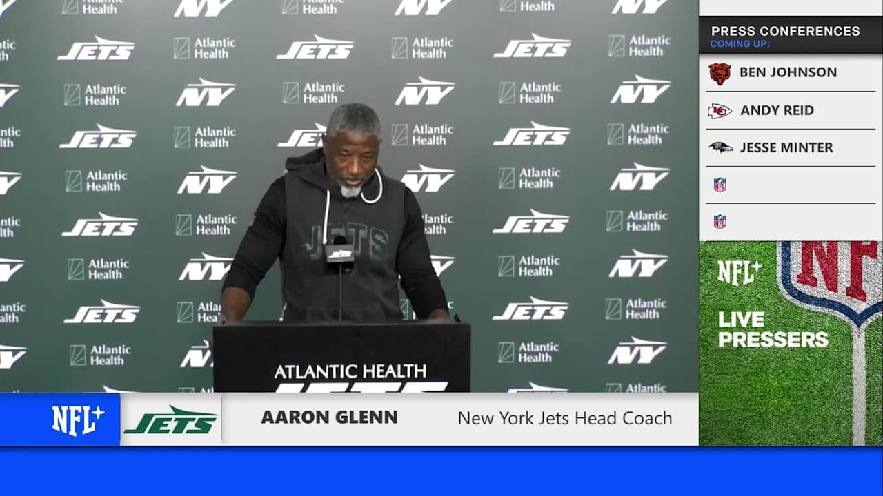 Jets HC Aaron Glenn on facing Titans QB Cam Ward Week 1 'this ...