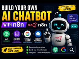 Build Your Own AI Chatbot with n8n 🤖 | Memory + Google Search + LLM