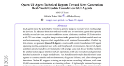 Qwen-UI-Agent Technical Report: Toward Next-Generation Real-World Centric Foundation GUI Agents