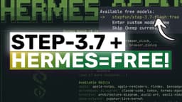 Step-3.7 Flash FULLY FREE Unlimited API + Hermes Agent ...