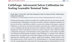 CalibForge: Adversarial Solver Calibration for Scaling Learnable Terminal Tasks