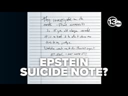 Jeffrey Epstein's possible suicide note released by judge in case tied to ex-cellmate