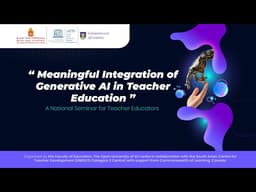 Meaningful Integration of Generative AI in Teacher Education.