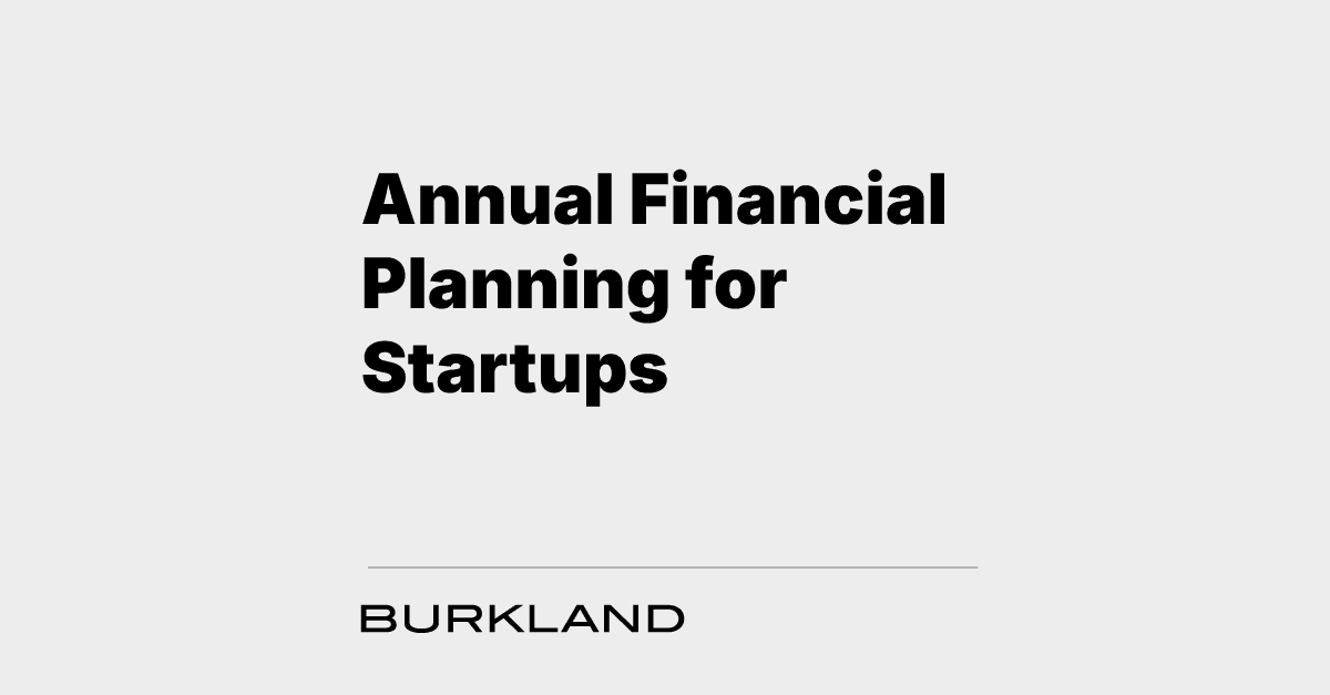 Annual Financial Planning for Startups: A Practical Guide