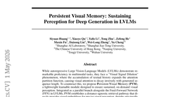 Persistent Visual Memory: Sustaining Perception for Deep Generation in LVLMs