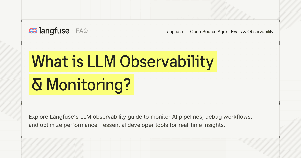 What is LLM Observability & Monitoring?