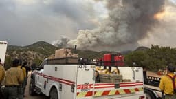 Shelter In Place Ordered Given On The Frijoles Fire In New Mexico After Armed Individuals Attempted To Enter Fire Camp.