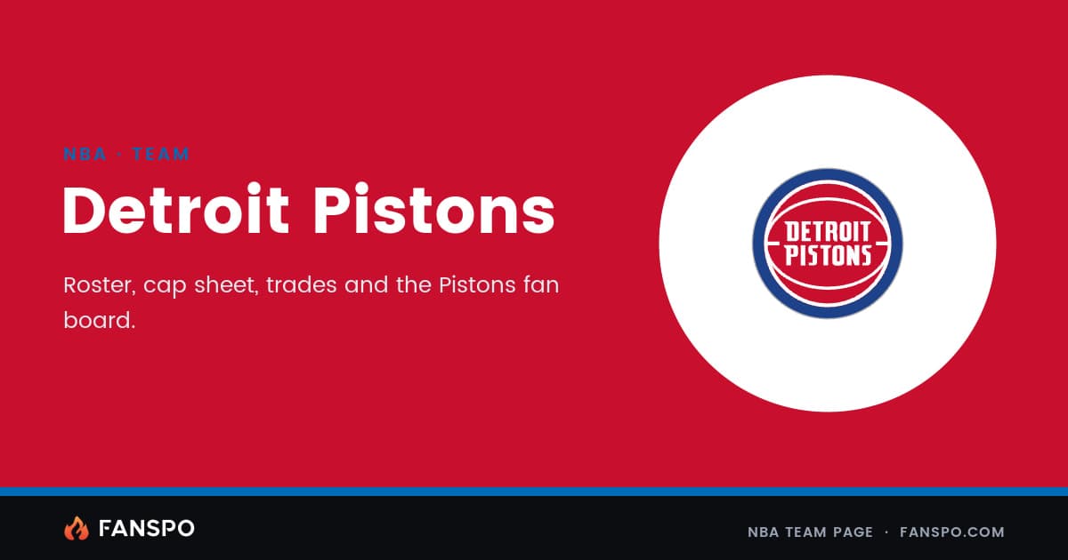 Detroit Pistons 2026-2027 Cap Sheet, Roster & Draft Picks