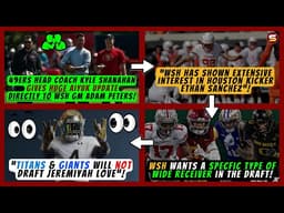 🚨HUGE Aiuyk Update From Shanahan! | Titans DON'T Want Love! | WSH Wants SPECIFIC TYPE WR in Draft!👀